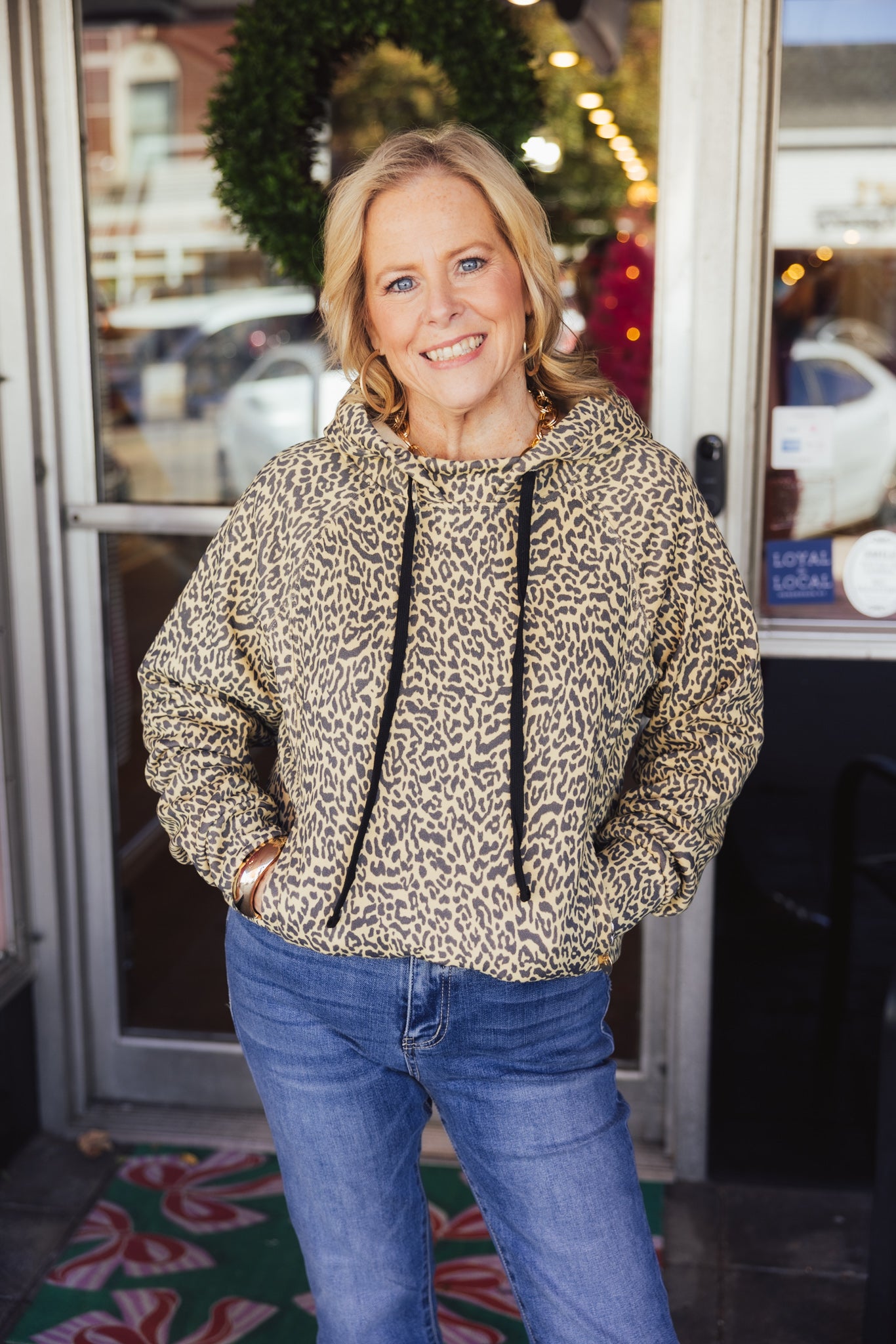 Leopard French Terry Hoodie
